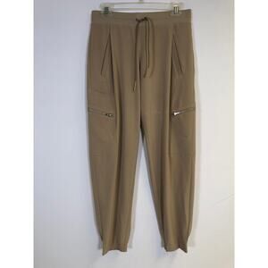 Athleta Go Far Travel Pants Drawstring Waist Khaki Size 4 Outdoor Hiking Travel